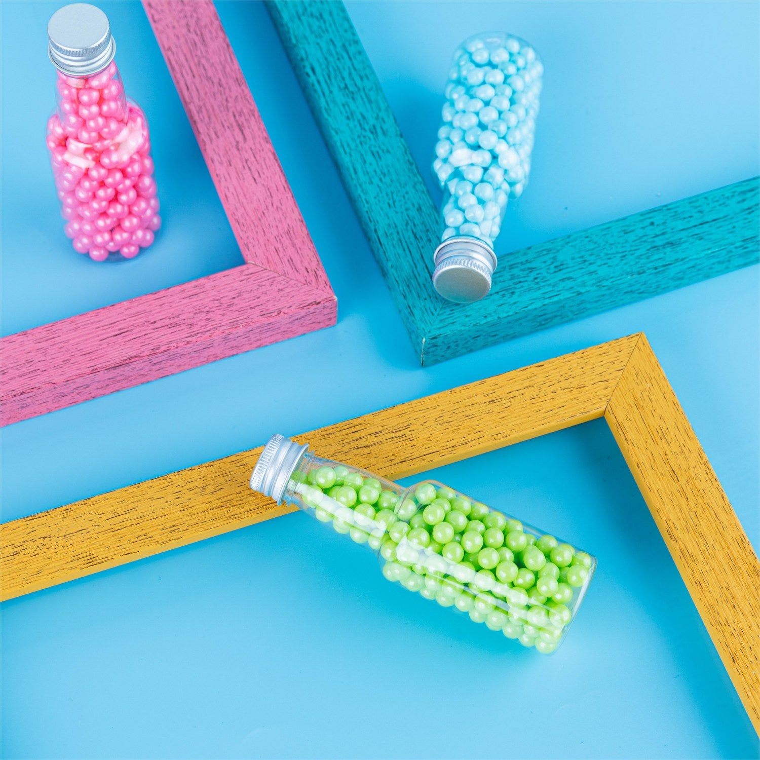 Bottle Shaped Acrylic Candy Boxes 12 Pack 4.5"X1.45"