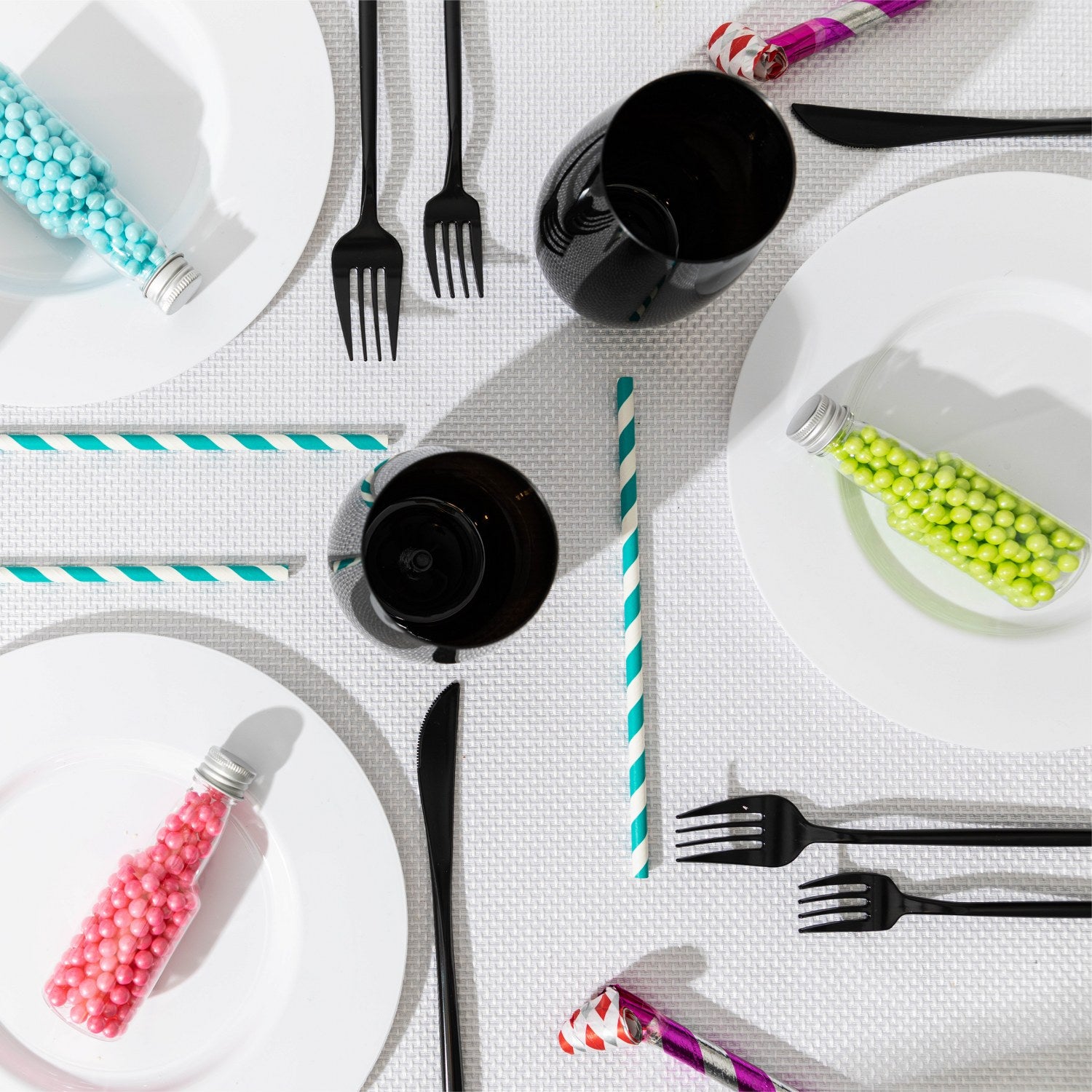 Bottle Shaped Acrylic Candy Boxes 12 Pack 4.5"X1.45"