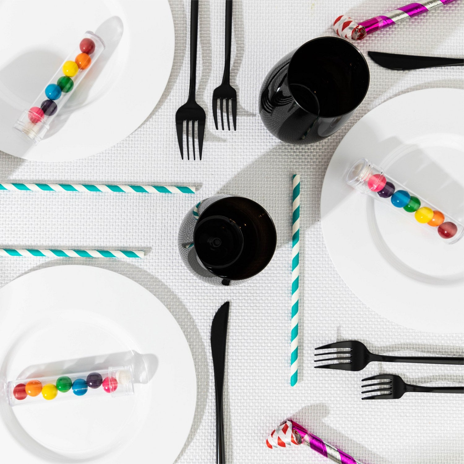 Tube Shaped Acrylic Candy Boxes 12 Pack 4.5"X0.94"