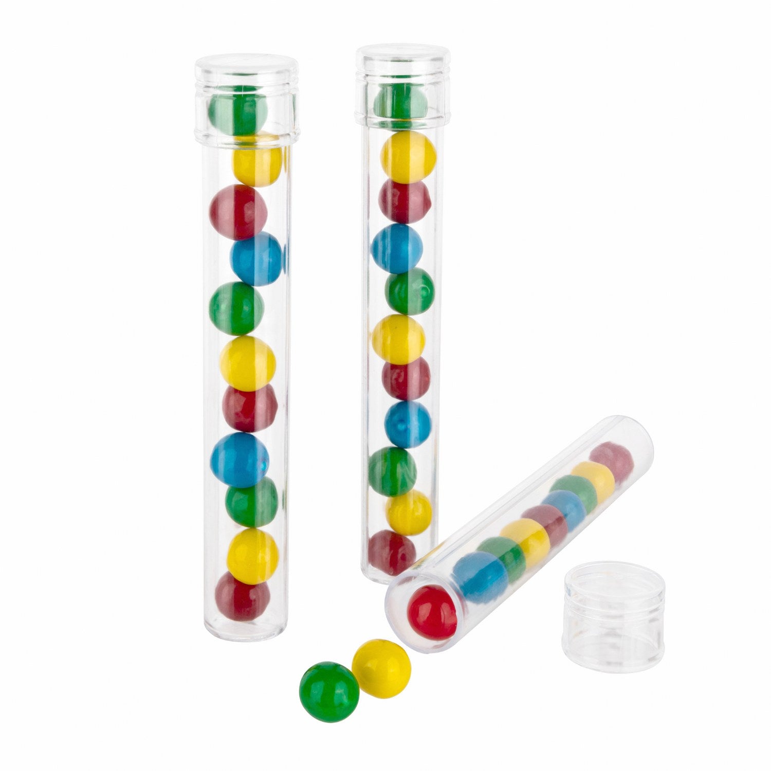 Tube Shaped Acrylic Candy Boxes 12 Pack 6.49"X0.94"