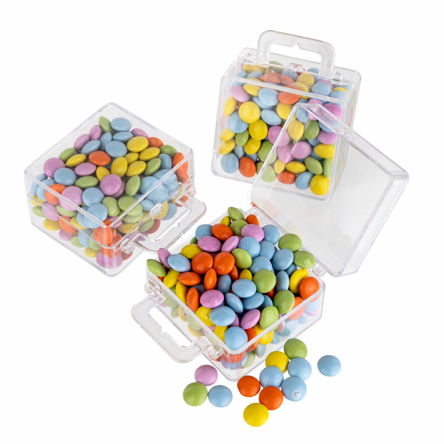 Suitcase Shaped Acrylic Candy Boxes 12 Pack 2.55"X1.96"X1.18"