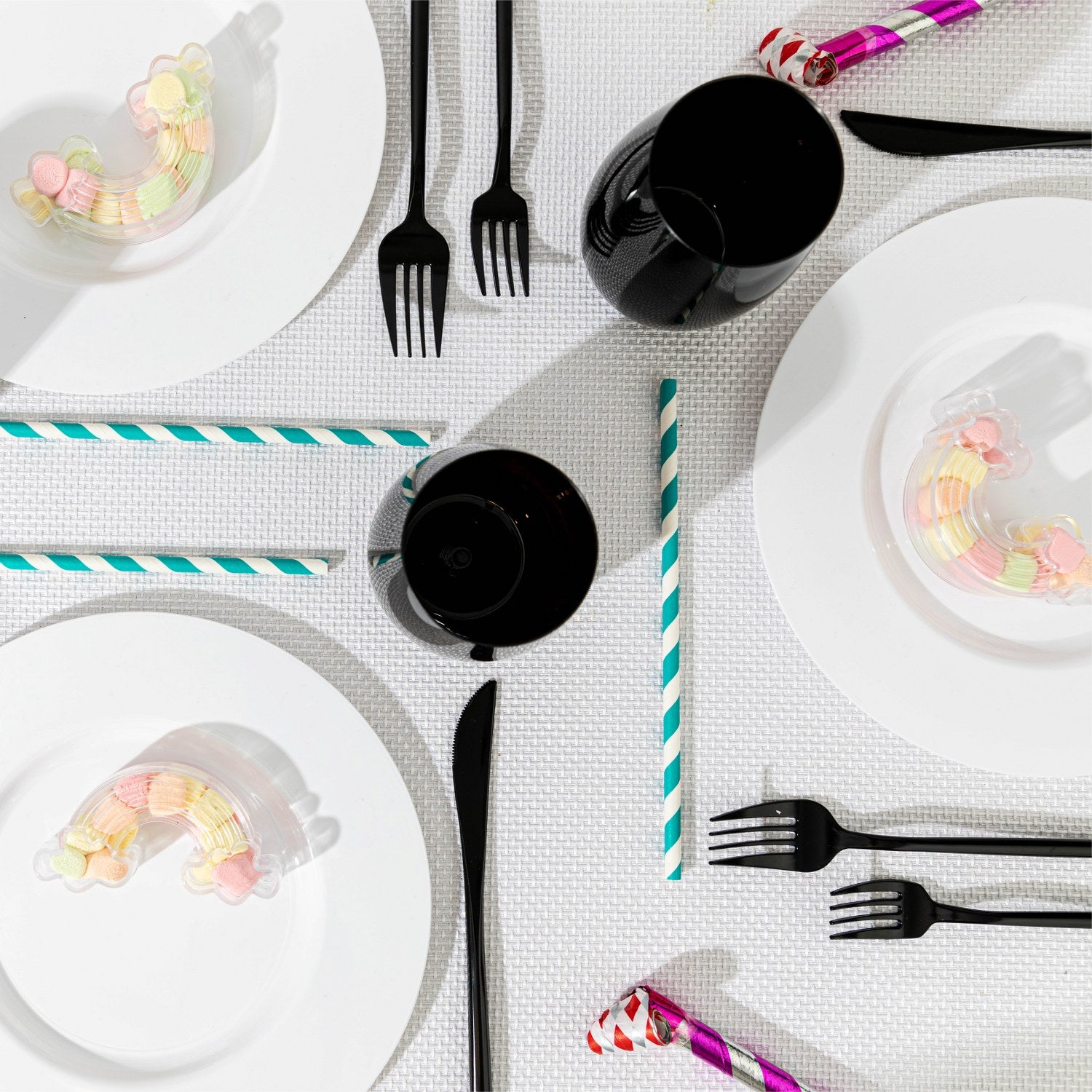 Rainbow Shaped Acrylic Candy Boxes 12 Pack 3.62"X1.96"X0.98"