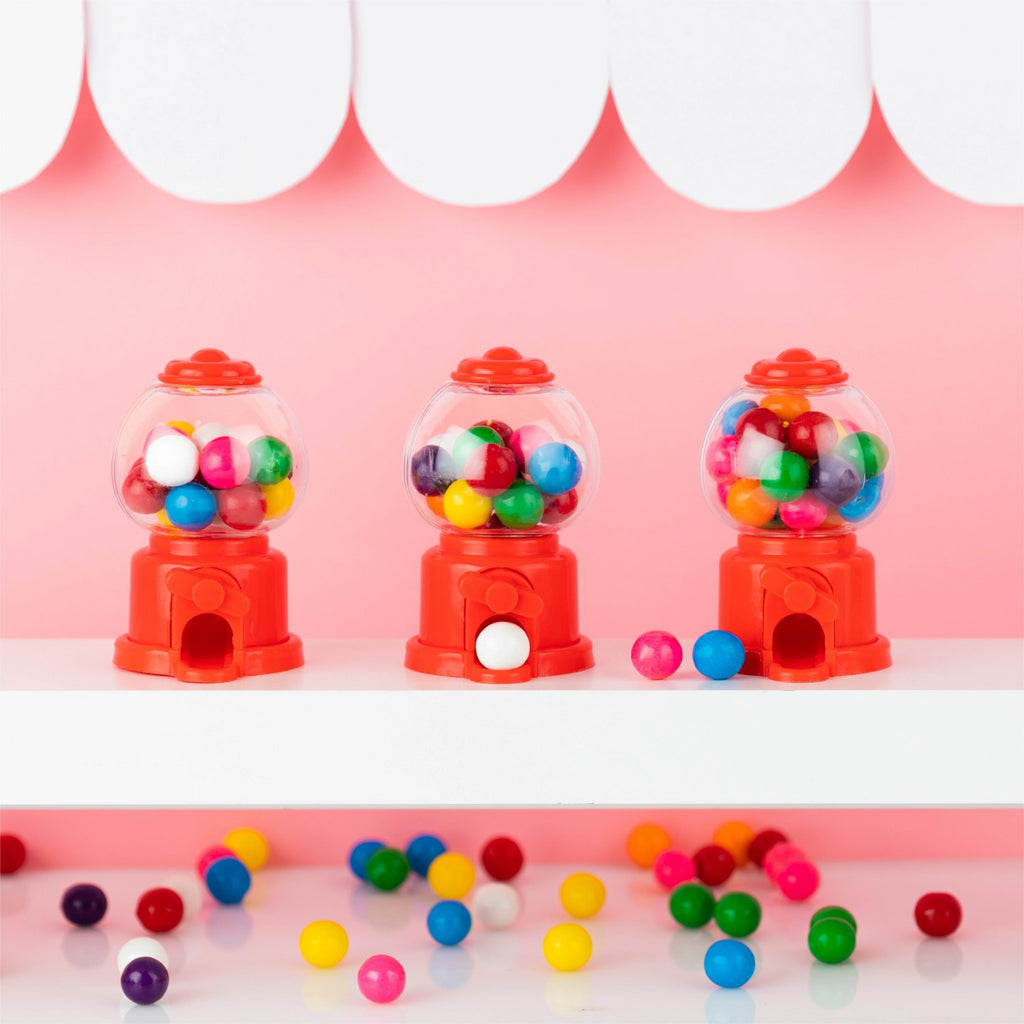 Gumball Machine Shaped Acrylic Candy Boxes 8 Pack 2.36"X3.75"