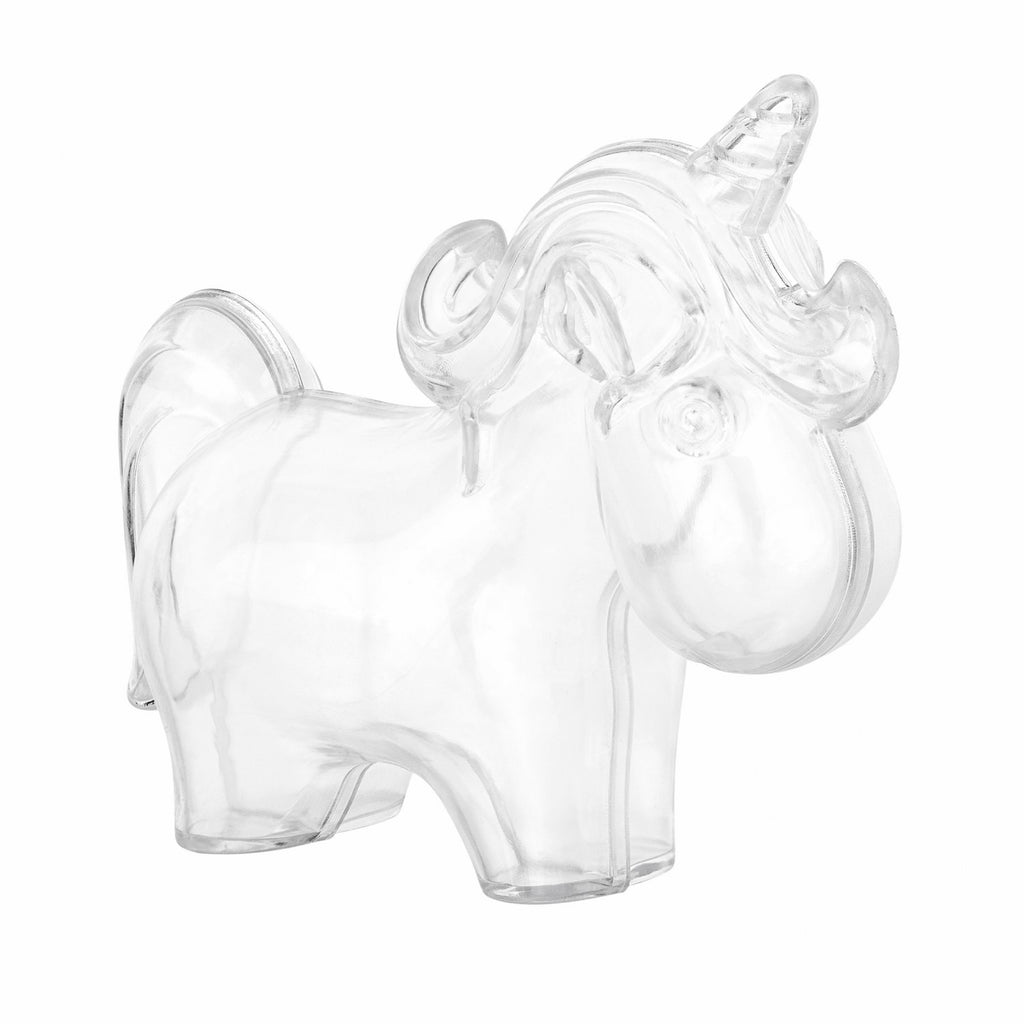 Unicorn Shaped Acrylic Candy Boxes 8 Pack 3.74"X2.75"X1.57"