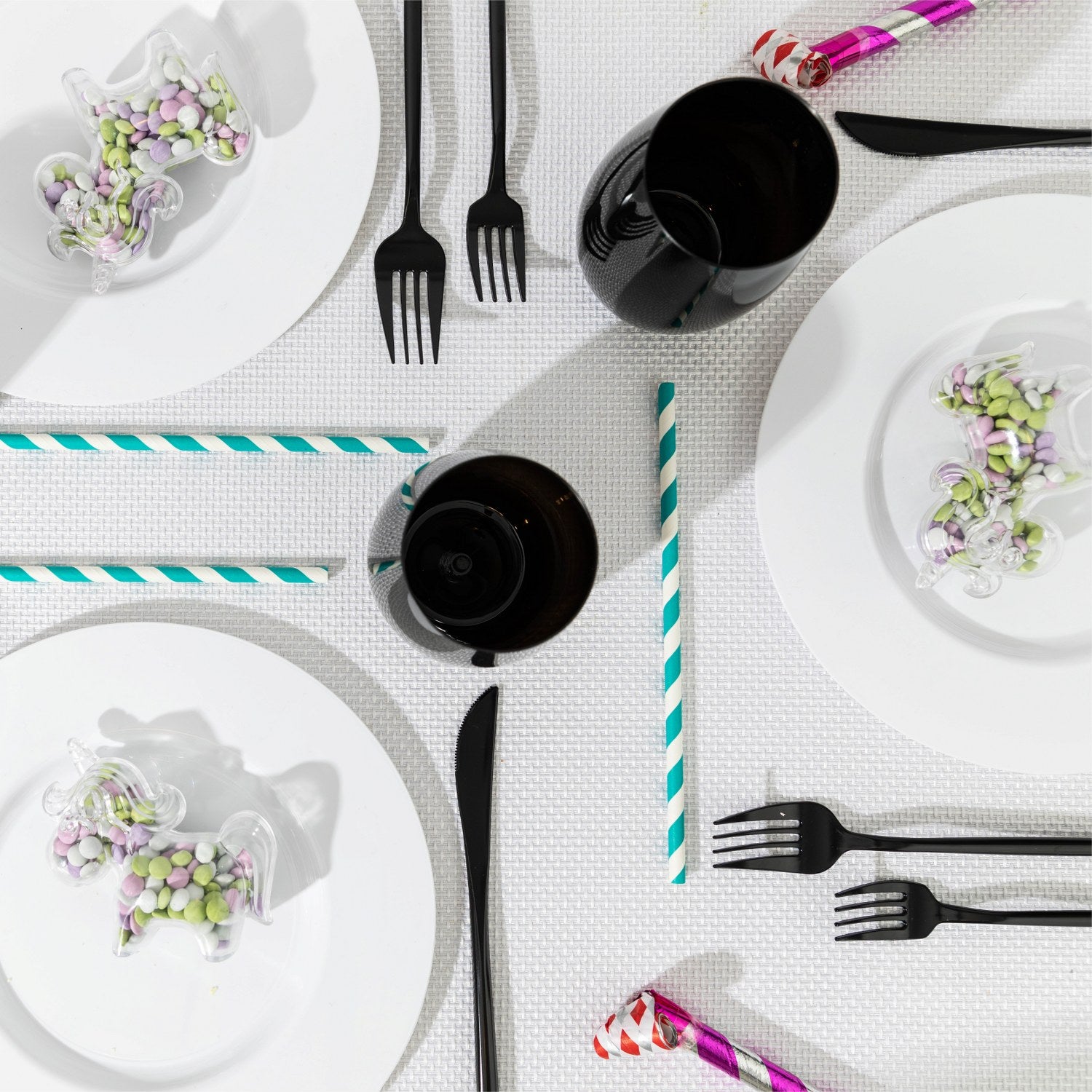 Unicorn Shaped Acrylic Candy Boxes 8 Pack 3.74"X2.75"X1.57"