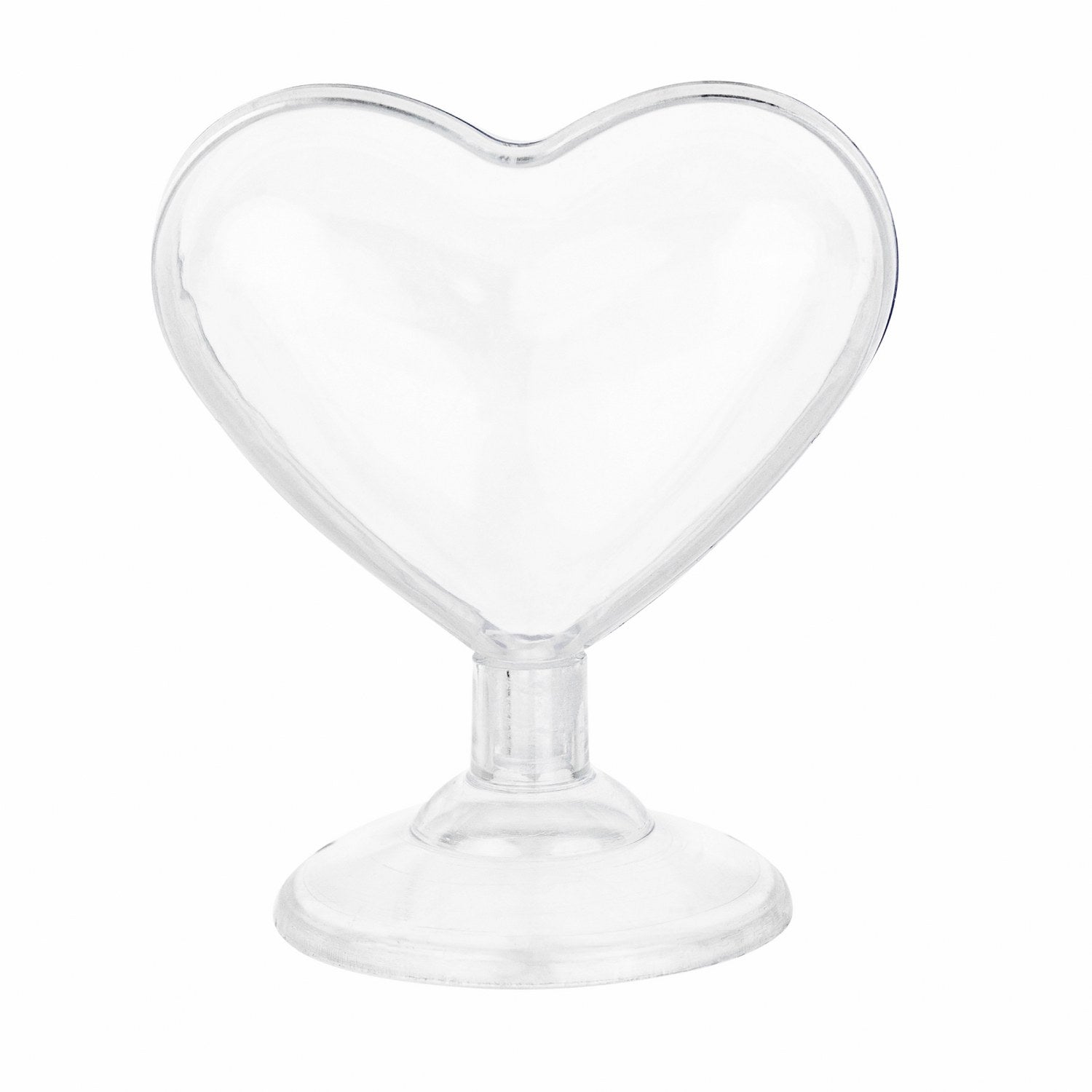 Heart Shaped Acrylic Candy Boxes 12 Pack 3.07"X3.03"X1.76"