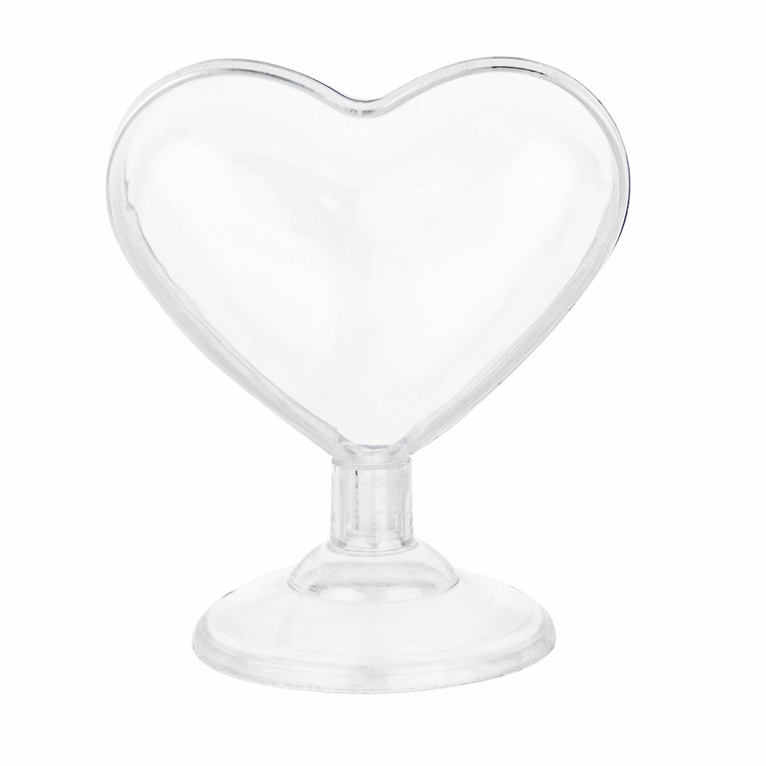 Heart Shaped Acrylic Candy Boxes 12 Pack 3.07"X3.03"X1.76"