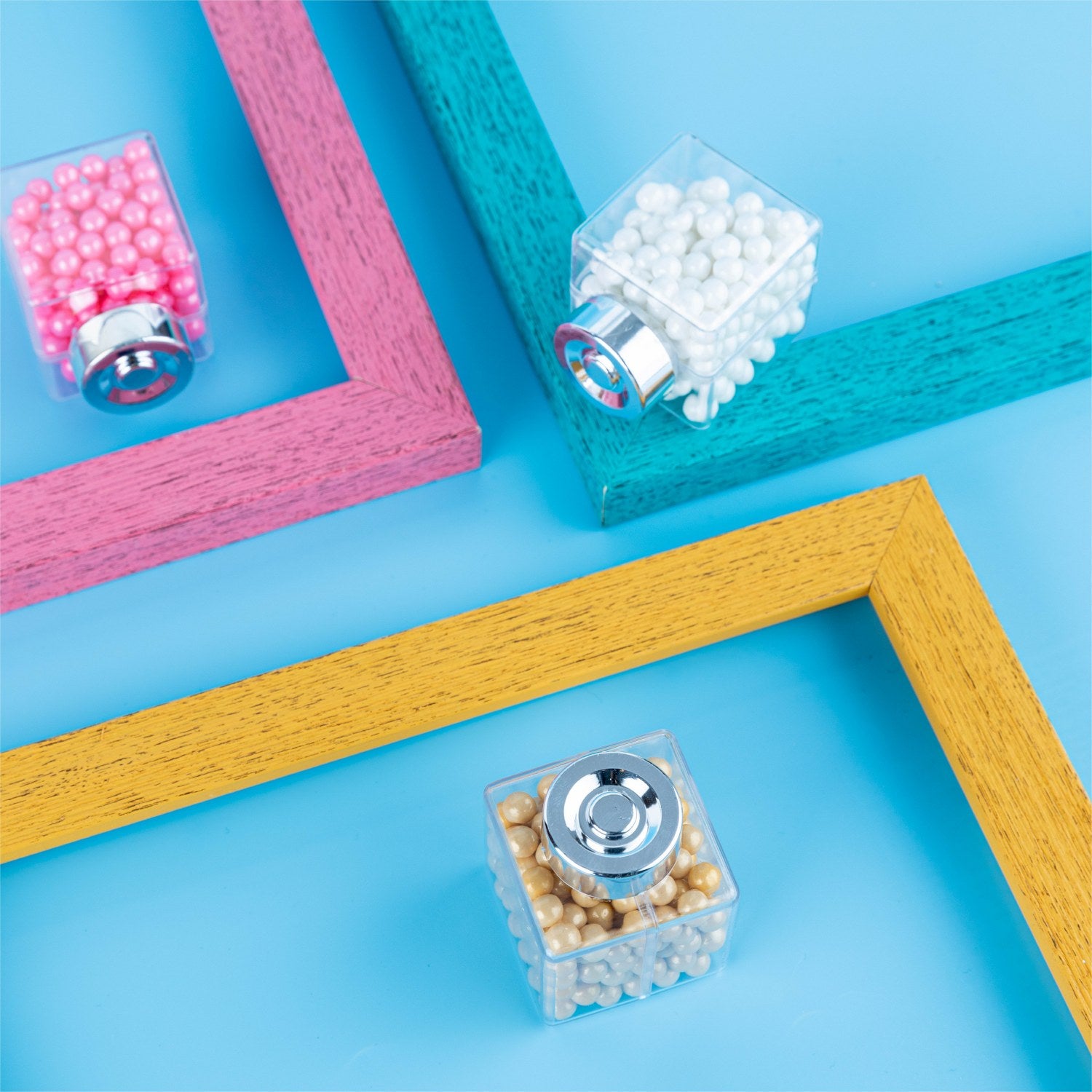 Bottle Shaped Acrylic Candy Boxes 12 Pack 1.69"X1.69"X2.33"