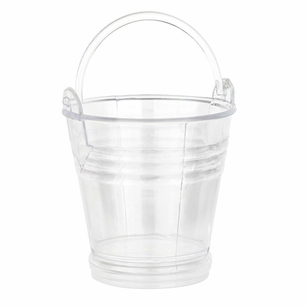 Pail Shaped Acrylic Candy Boxes 12 Pack 2.16"X2.5"
