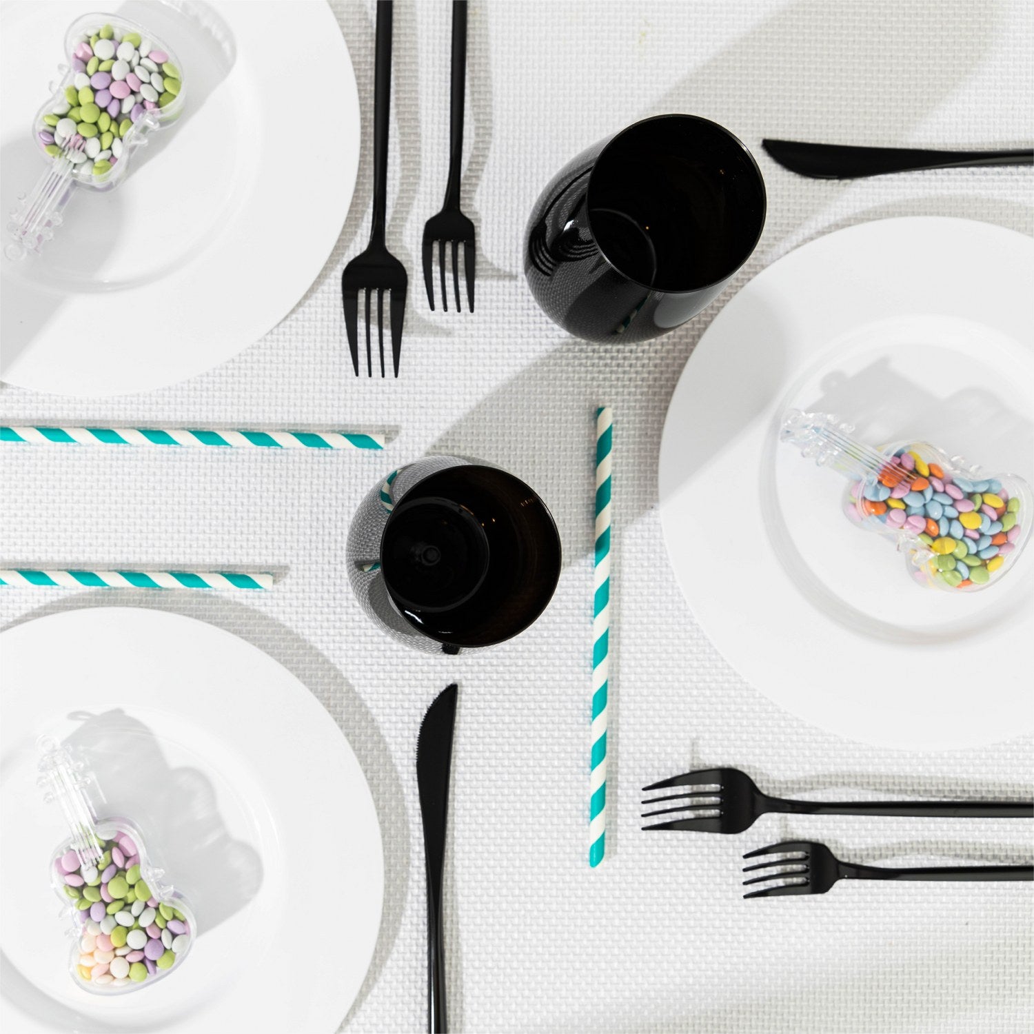 Violin Shaped Acrylic Candy Boxes 12 Pack 2.16"X4.33"