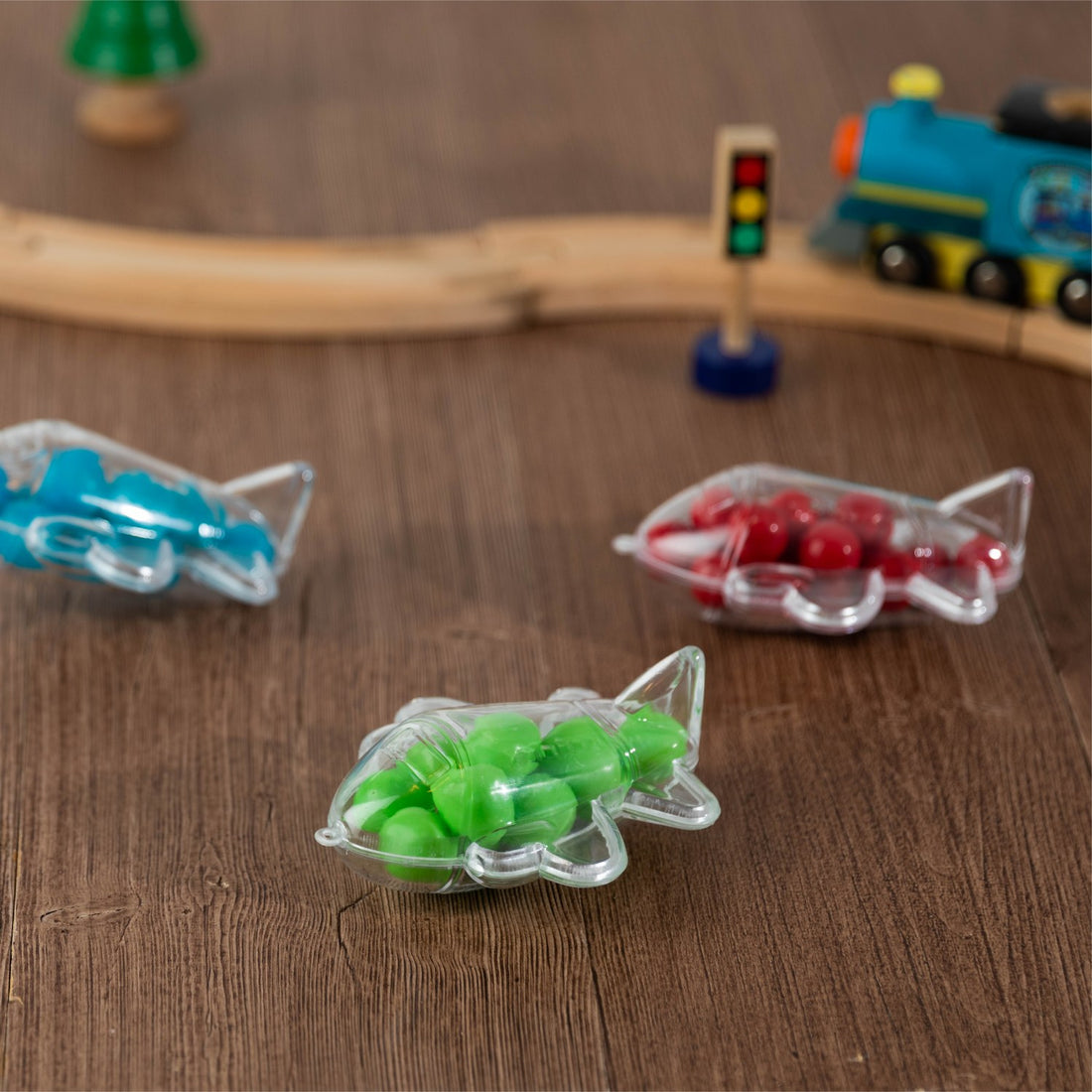 Airplane Shaped Acrylic Candy Boxes 12 Pack 3.77"x3.11"x1.18"