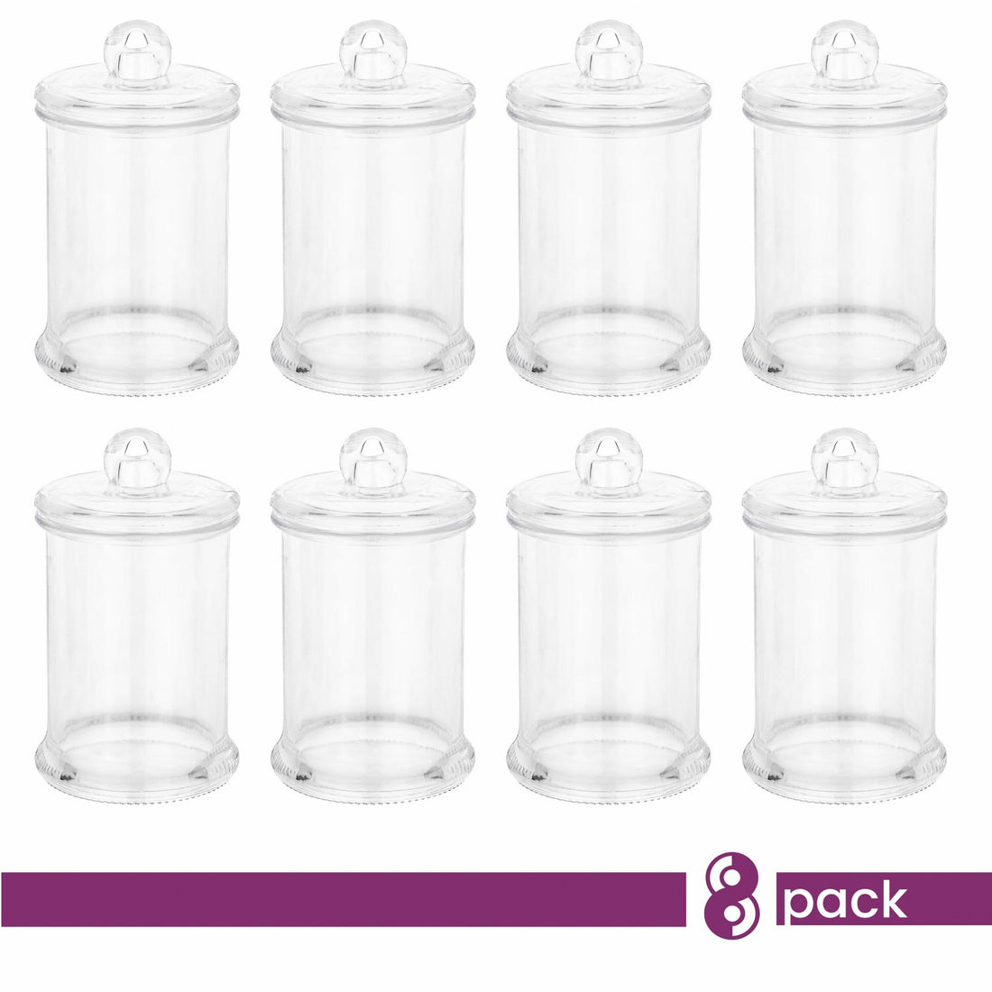 Cookie Jar Shaped Acrylic Candy Boxes 6 Pack 4.33"X2.36"