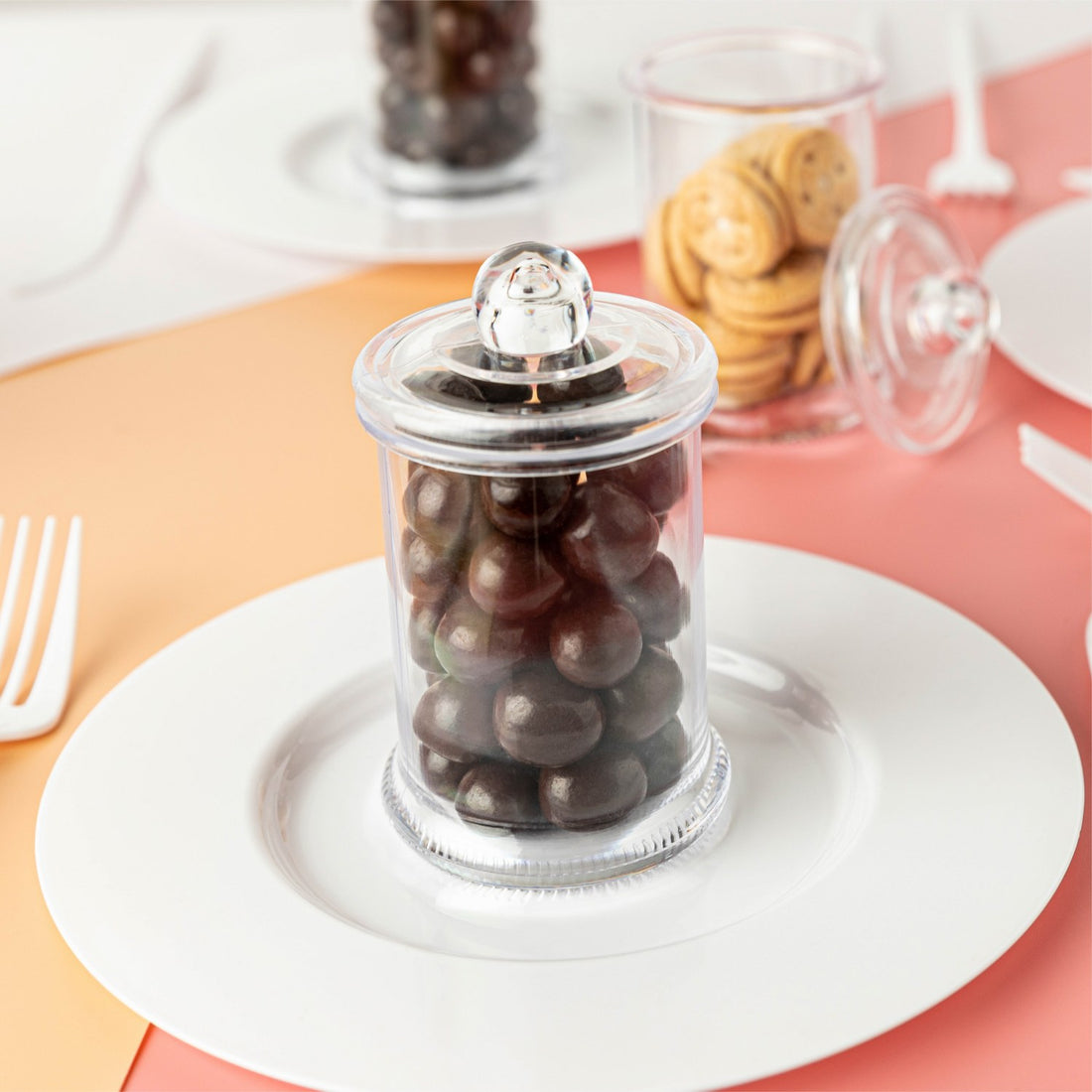 Cookie Jar Shaped Acrylic Candy Boxes 8 Pack 1.96"X3.14"