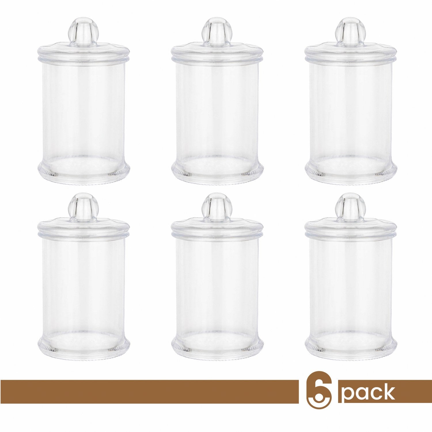 Cookie Jar Shaped Acrylic Candy Boxes 8 Pack 1.96"X3.14"