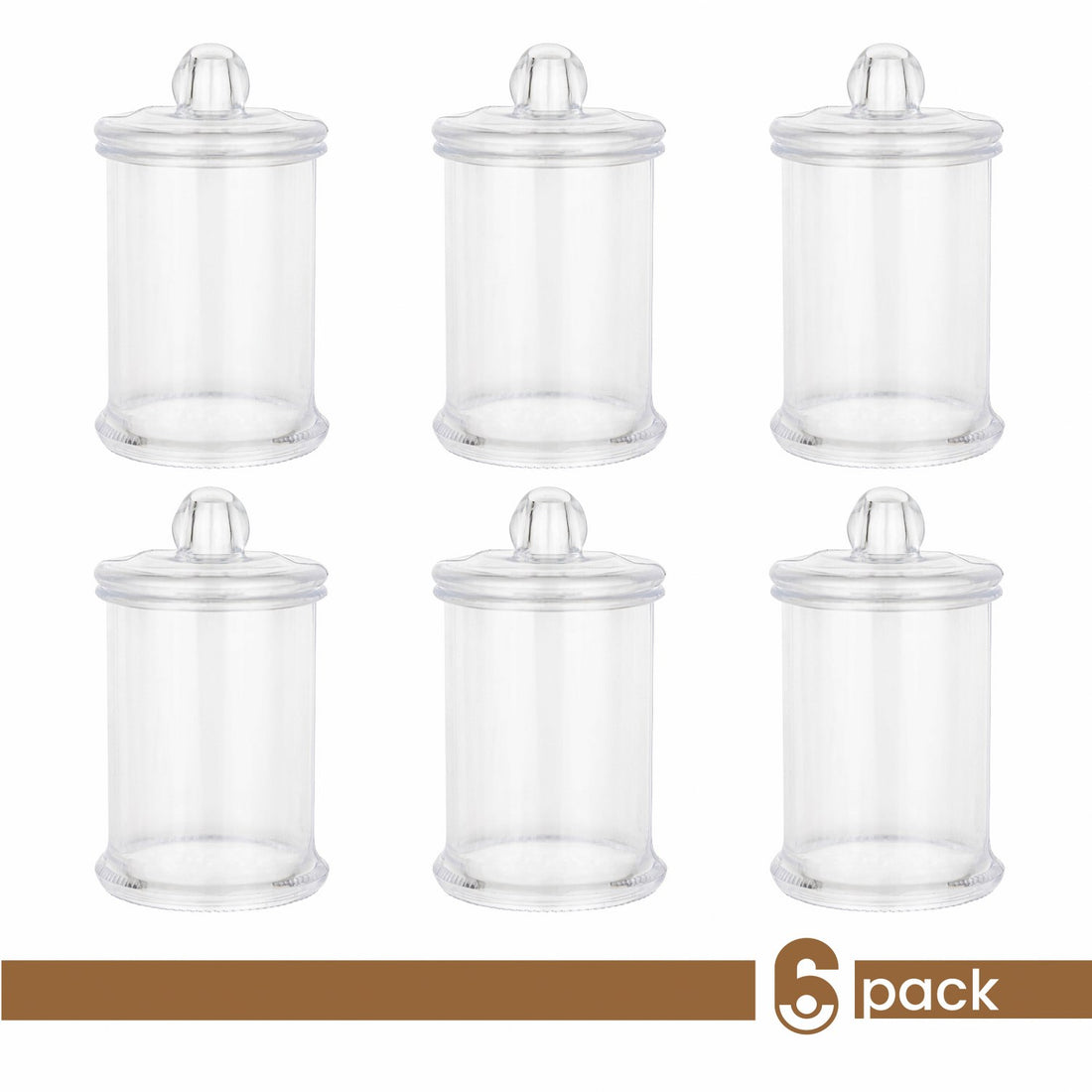 Cookie Jar Shaped Acrylic Candy Boxes 8 Pack 1.96"X3.14"