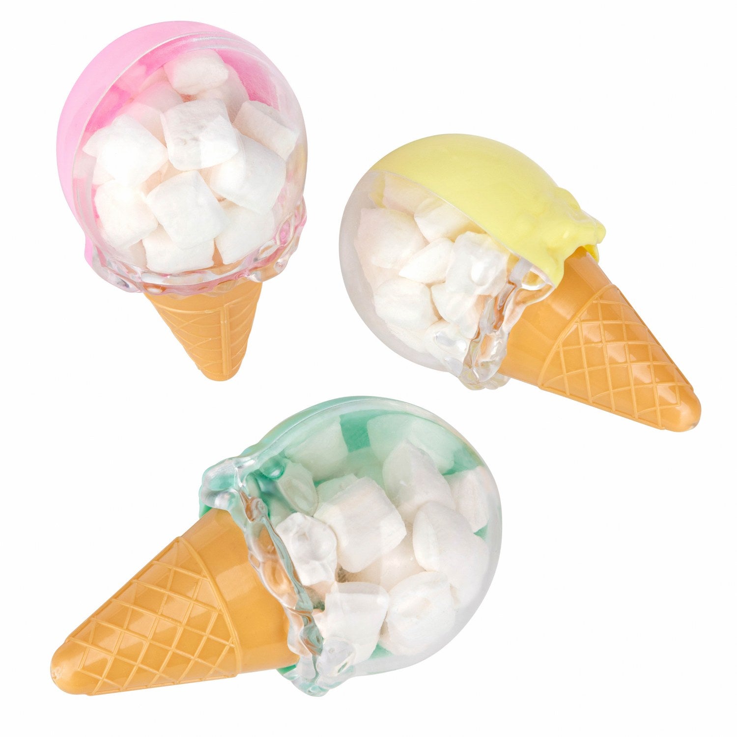 Ice Cream Shaped Acrylic Candy Boxes 12 Pack 1.96"X3.54"