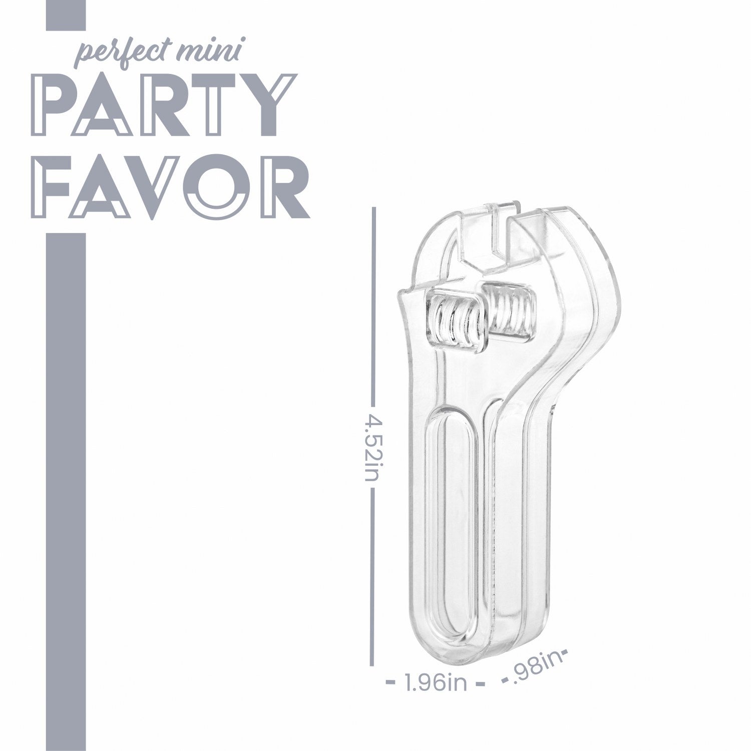 Wrench Shaped Acrylic Candy Boxes 12 Pack 4.52"X1.96"X0.98"
