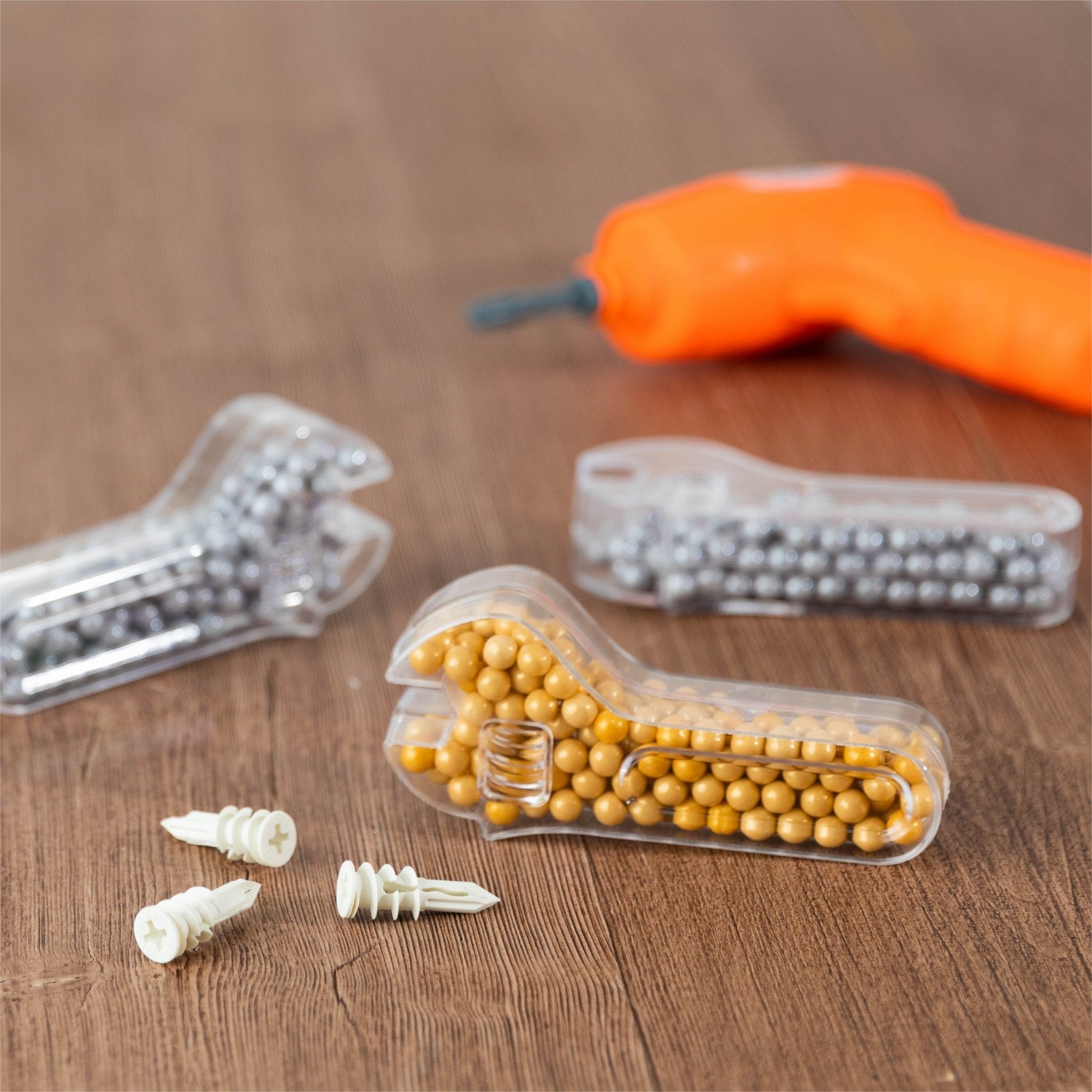 Wrench Shaped Acrylic Candy Boxes 12 Pack 4.52"X1.96"X0.98"