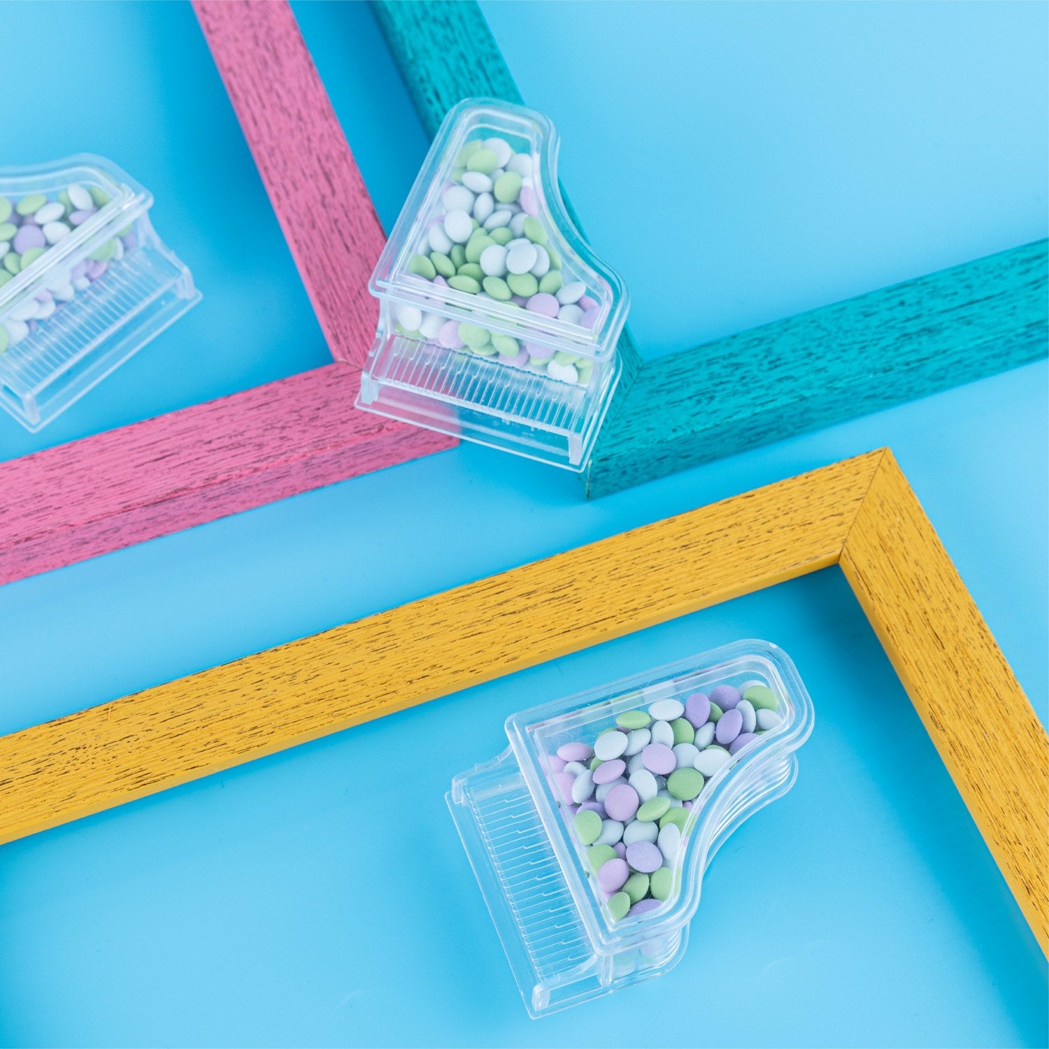 Grand Piano Shaped Acrylic Candy Boxes 8 Pack 2.48X3.34"X1.29"