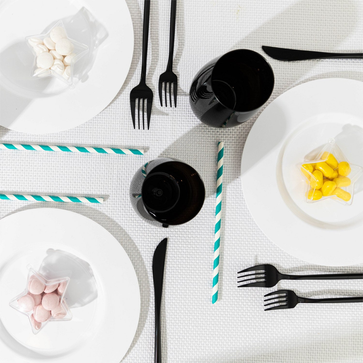 Star Shaped Acrylic Candy Boxes 12 Pack 2.95"X1.25"