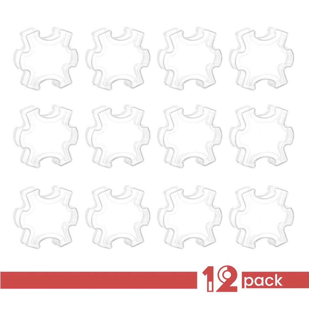 Hammont Puzzle Shaped Acrylic Candy Boxes 12 Pack 3.34"X0.98"