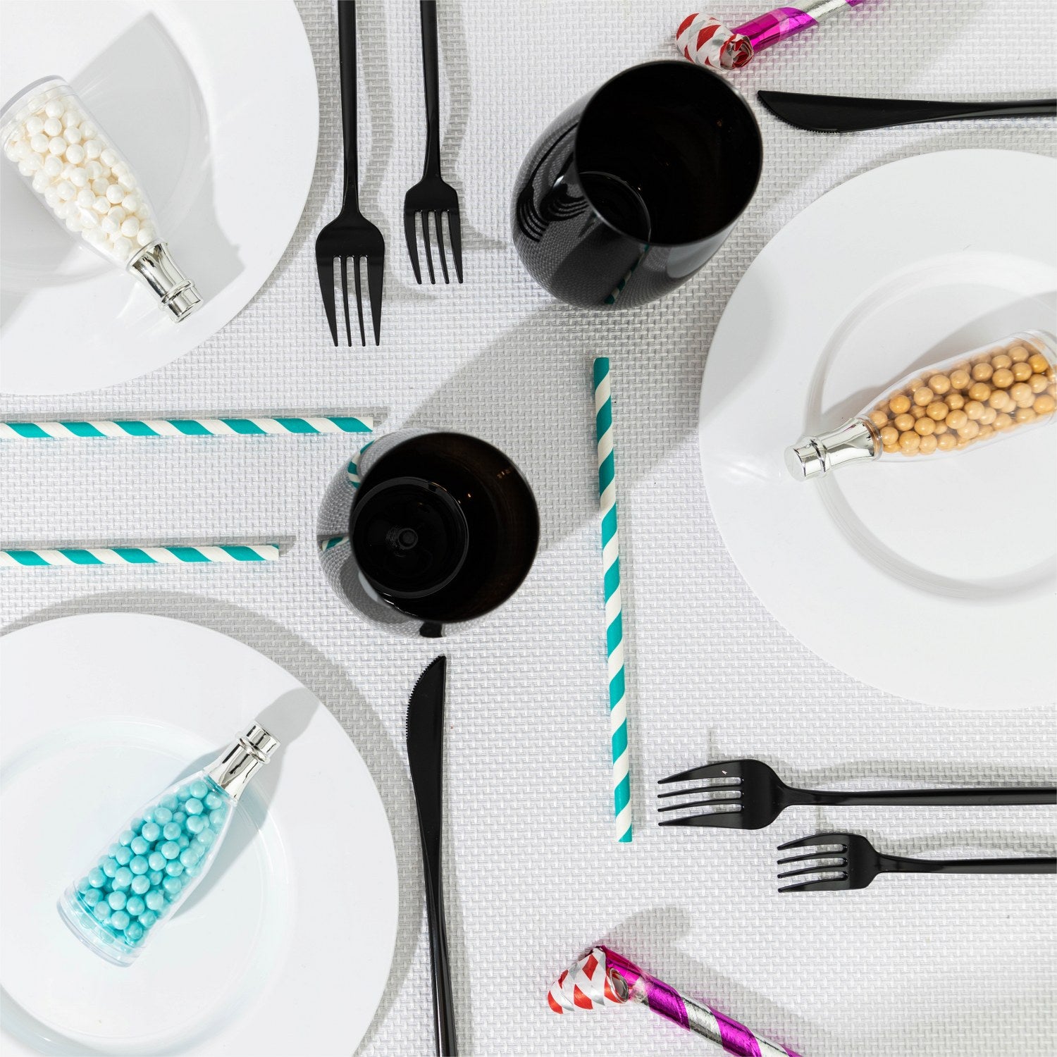 Champagne Bottle Shaped Acrylic Candy Boxes 12 Pack 1.57"X4.13"