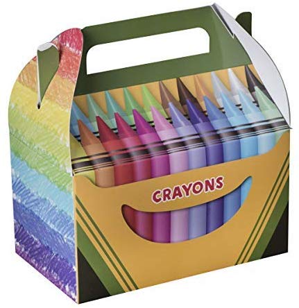 25 Boxes Crayons CRAYANGLE TRIANGLE Coloring Book Party Favor