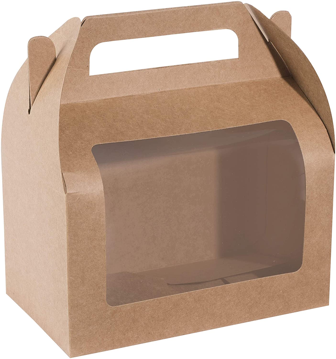 Kraft Window Treat Box 6.25" X 3.75" X 3.5" 10 Pack