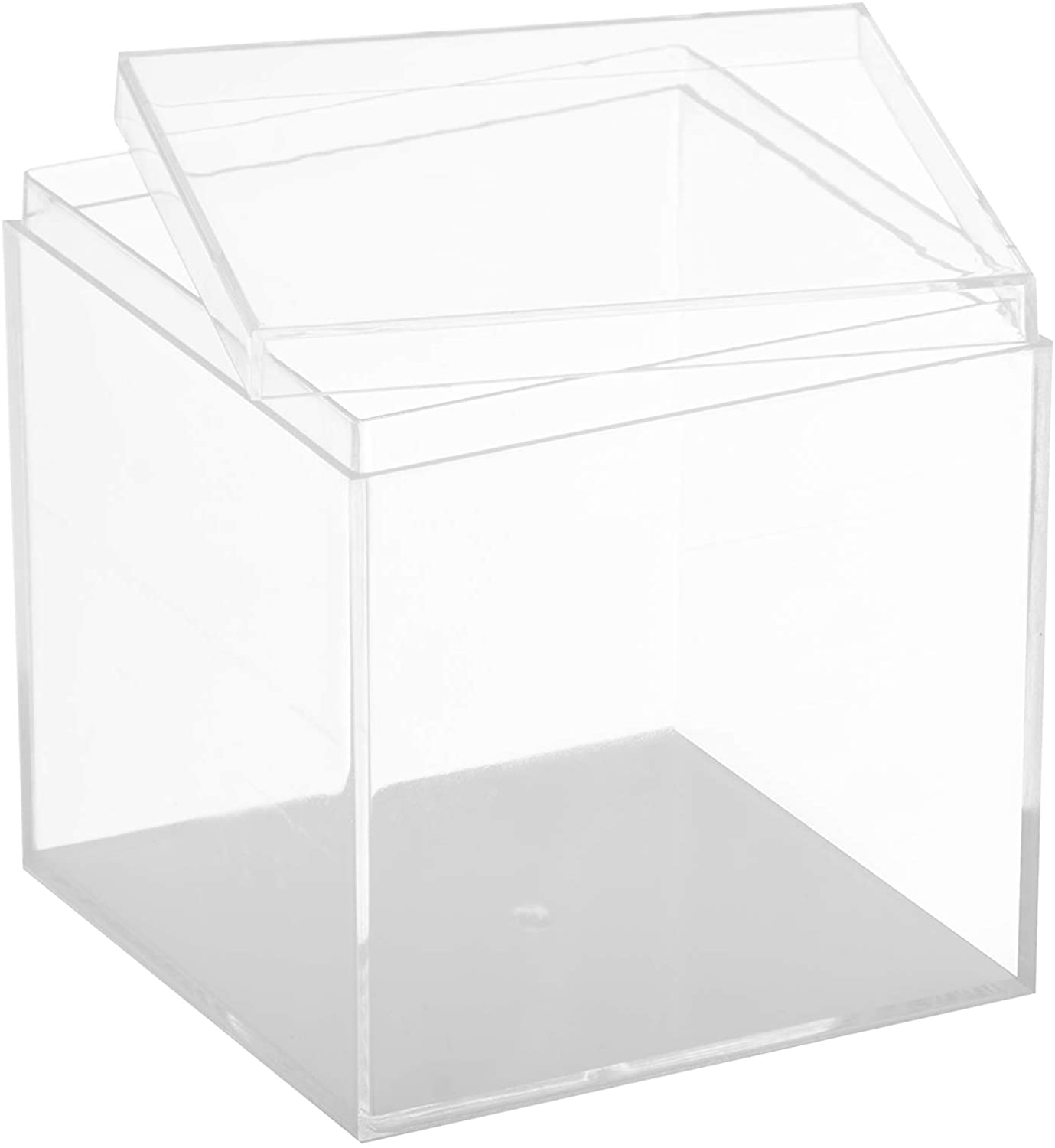 Clear Acrylic Boxes 3x3x3 4 Pack