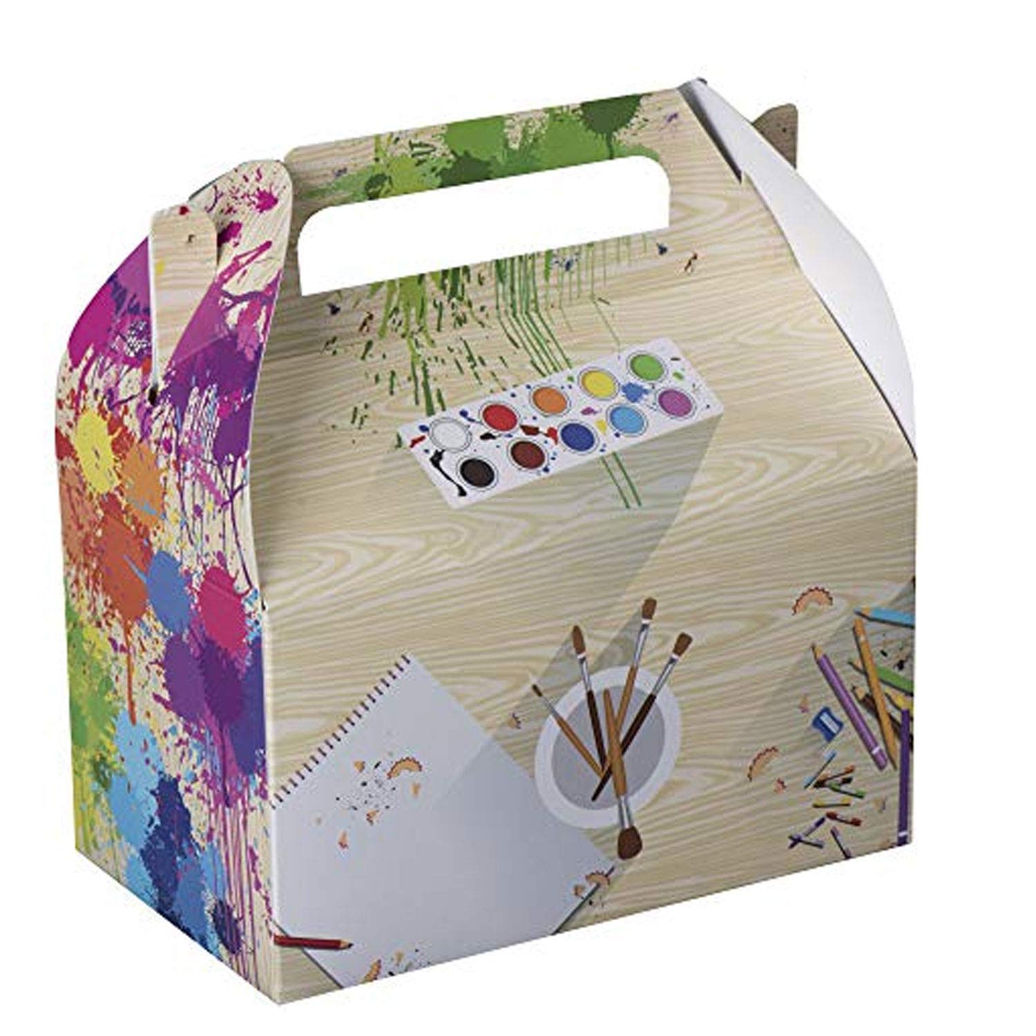 Artist Paper Treat Boxes 6.25" X 3.75" X 3.5" 10 Pack