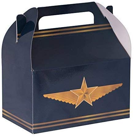 Paper Treat Boxes 10 Pack 6.25" X 3.75" X 3.5" Pilot Design