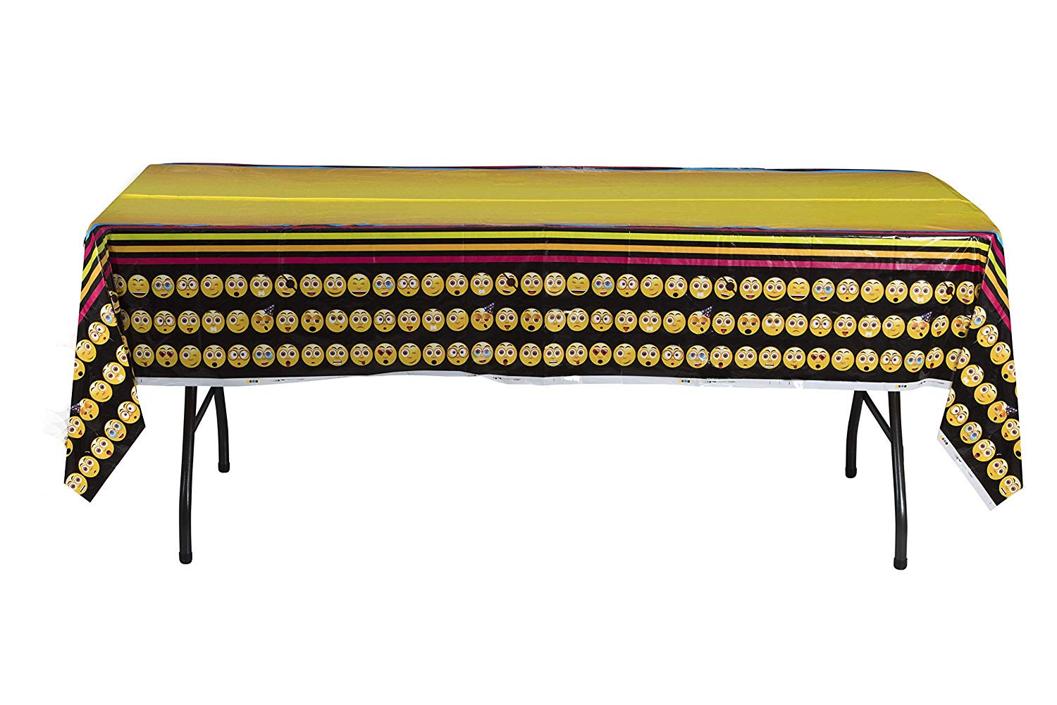 Emoji Party Supplies Tablecloth 54" 108" 4 Pack