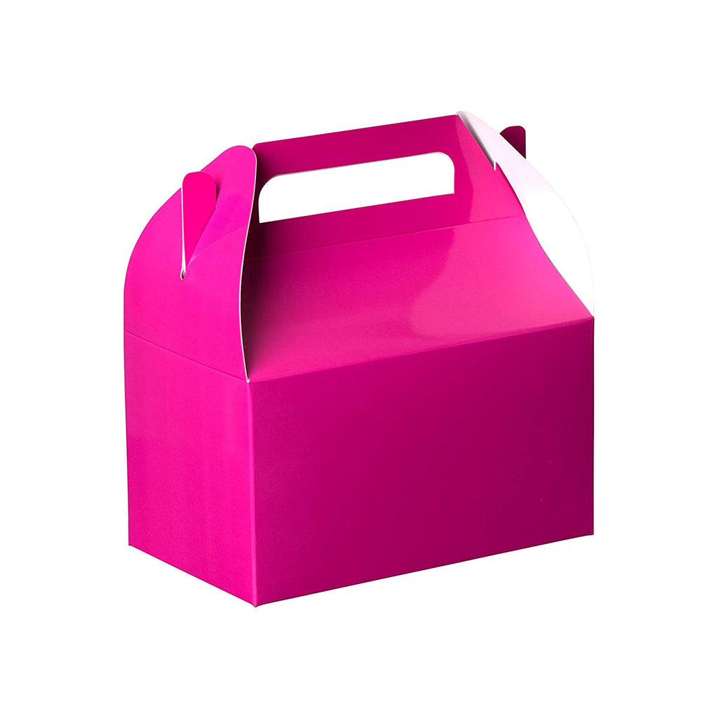 Party Favors Paper Pink 6.25" X 3.75" X 3.5" Treat Boxes 10 Pack