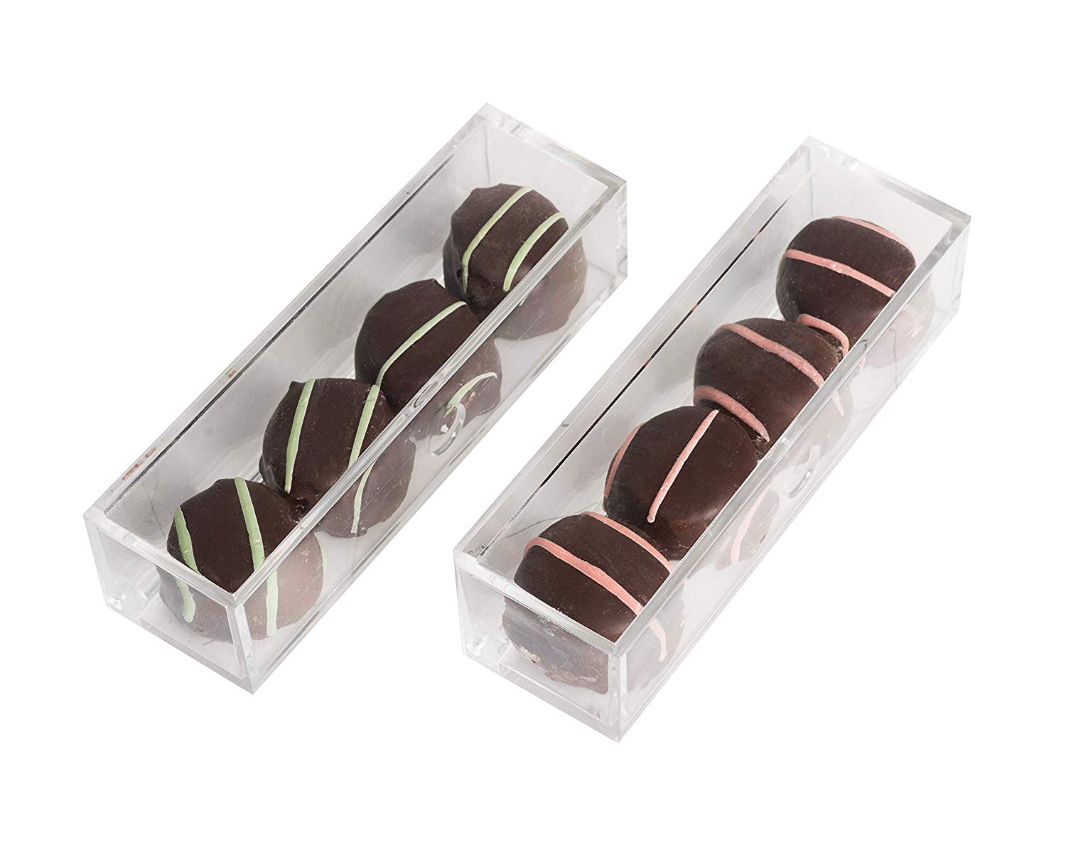 Clear Acrylic Boxes 4.72''X1.22''X1.38'' 6 Pack