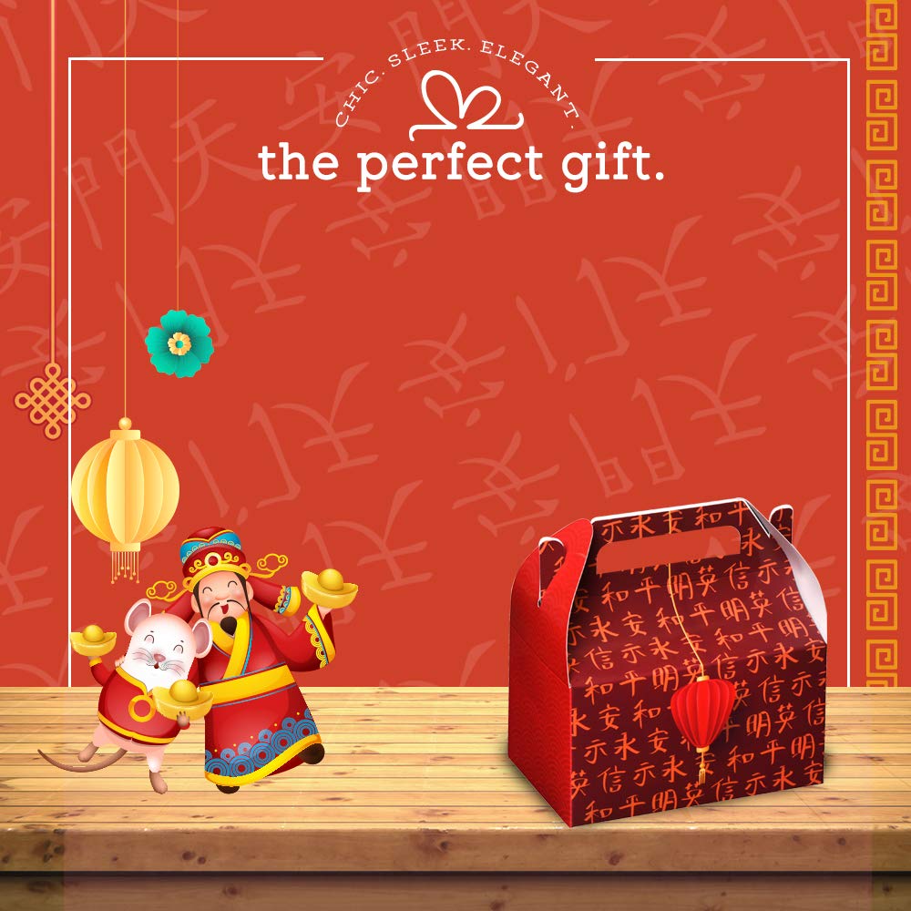 Chinese Paper Treat Boxes 10 Pack S 6.25" X 3.75" X 3.5"