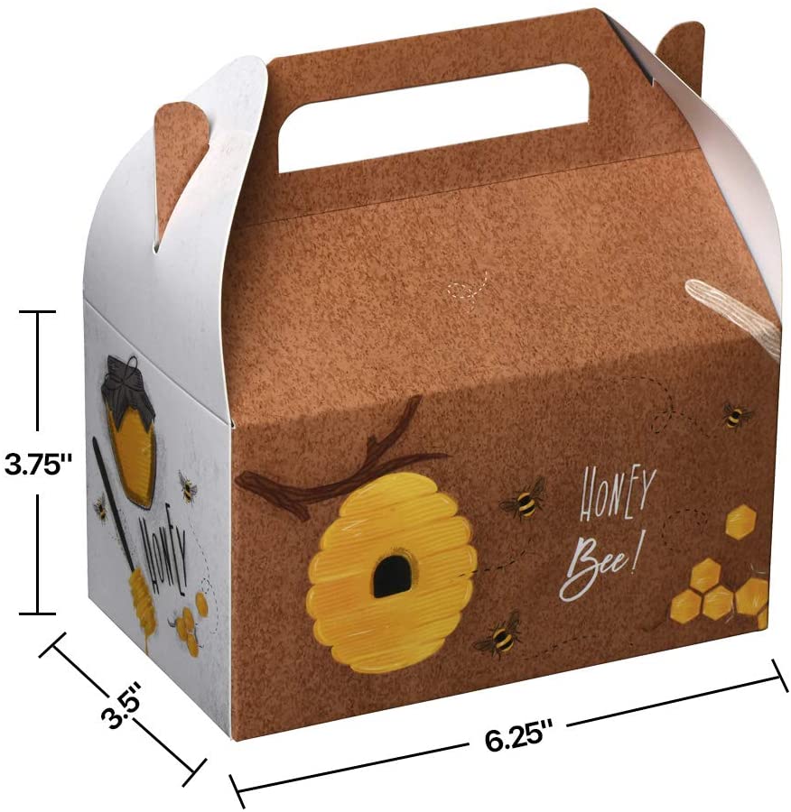 Honeybees Paper Treat Boxes 10 Pack 6.25" X 3.75" X 3.5"