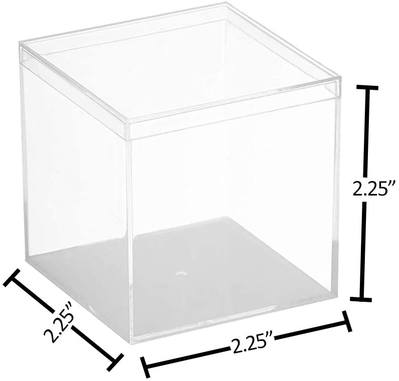 Clear Acrylic Boxes 2.25’’x2.25’’x2.25’’ 6 Pack