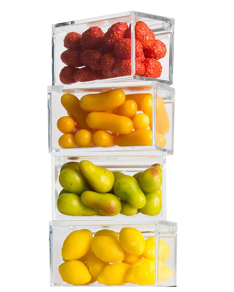 Clear Acrylic Boxes 3.35''X1.77''X1.97'' 6 Pack