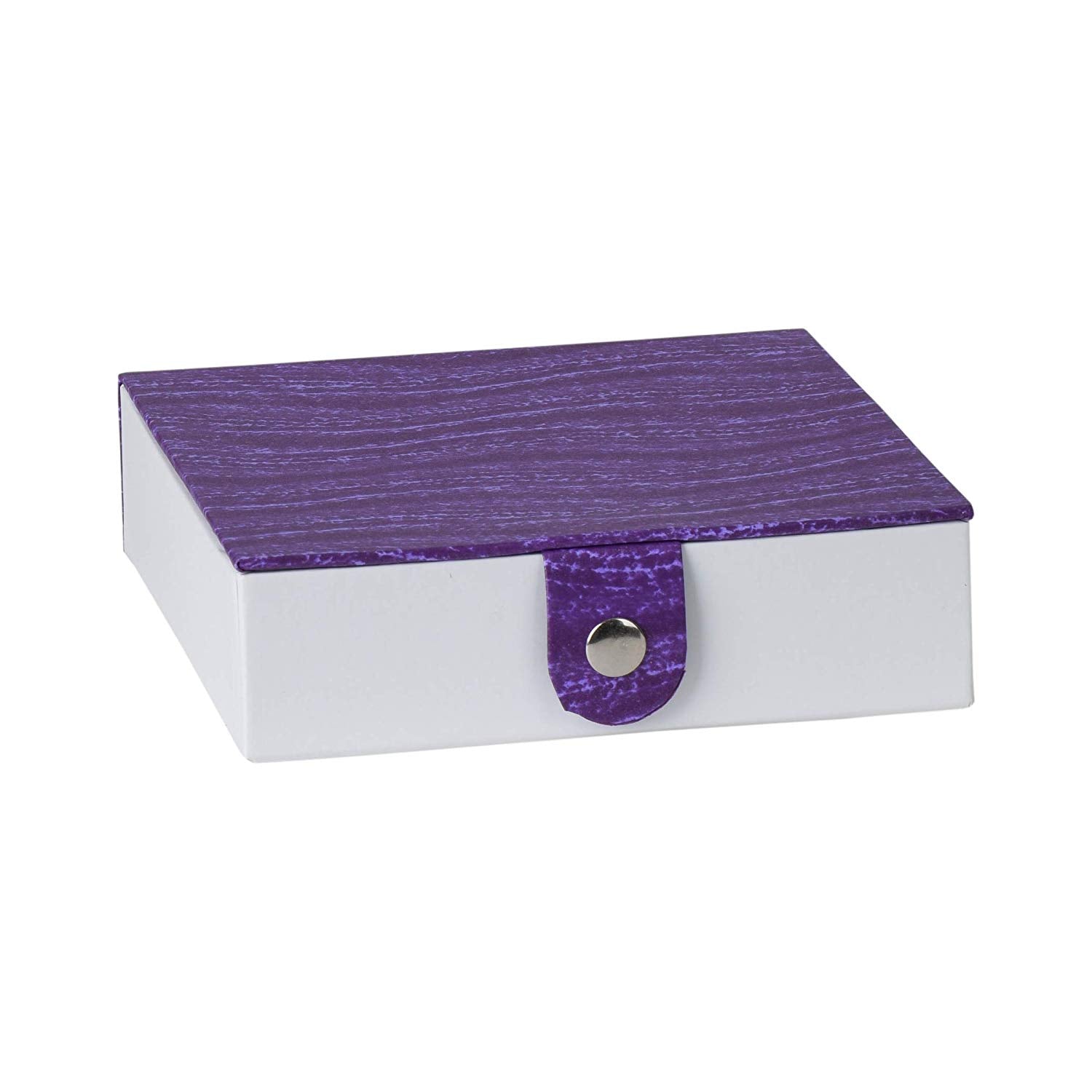 Purple Gift Box With Snap Closure 3 Pack 5.9“X5.9“X1.8”