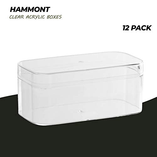 Clear Acrylic Boxes 4.75"X2.5"X2" 12 Pack
