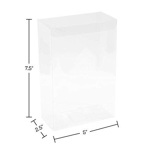 Clear Plastic Storage Boxes 8 Pack 7.5"X5"X2.5"