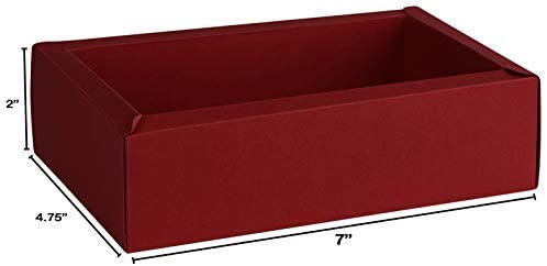 Clear Sleeve Sliding Red Gift Box 6 Pack 7 X 4.75 X 2