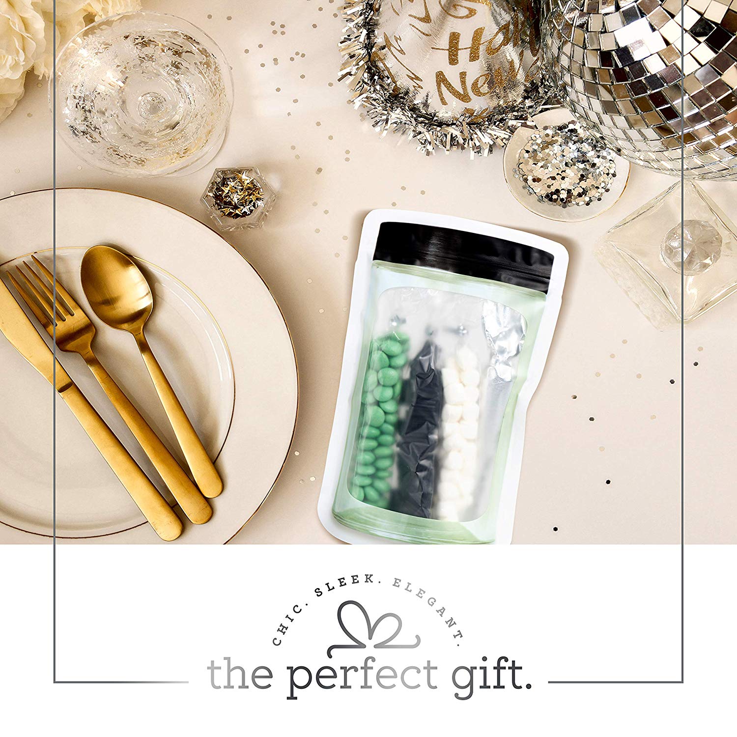 Jar Shape Airtight Seal Black 6"X9.5" Bag 10 Packs