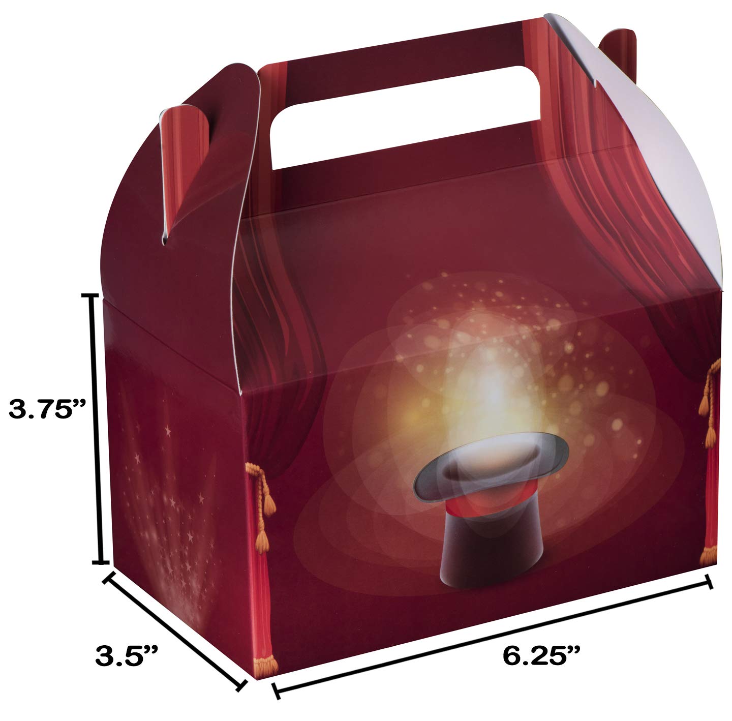 Paper Treat Boxes Magician 6.25" X 3.75" X 3.5" 10 Pack