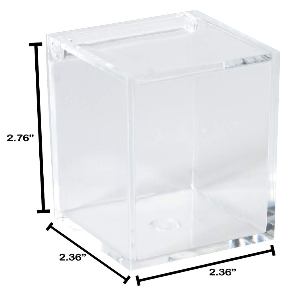 Clear Acrylic Boxes 6 Pack 2.36''X2.36''X2.76''