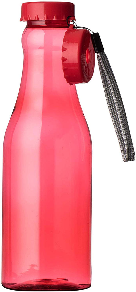 Red Plastic Bottle With Straw 6 Pack 22 Oz