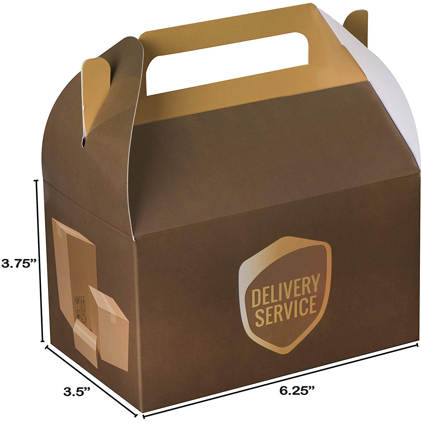 Paper Treat Boxes UPS 10 Pack 6.25 X 3.75 X 3.5