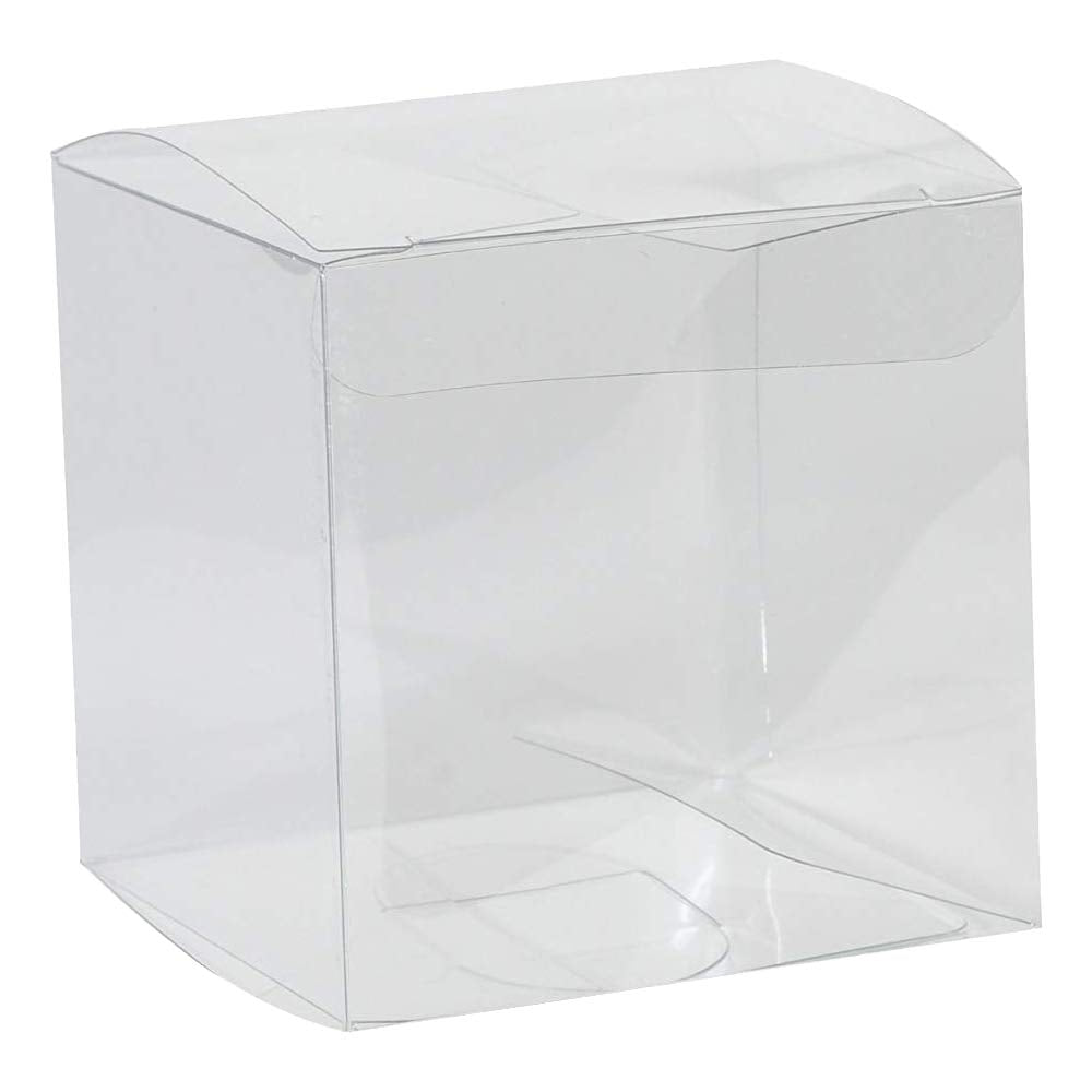 Clear Plastic Gift Boxes 3"X3"X3" 18 Pack