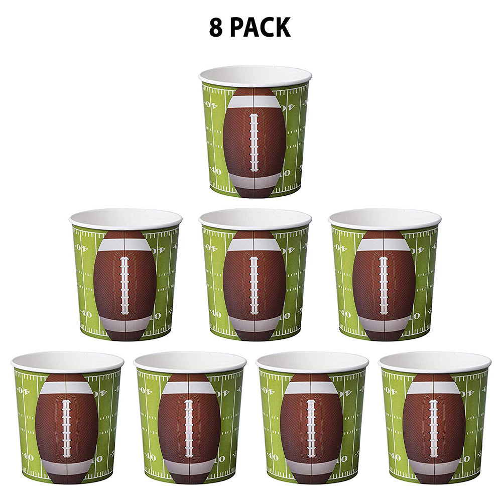 Football Party Supplies Snack Cups 8 Pack 84 Oz