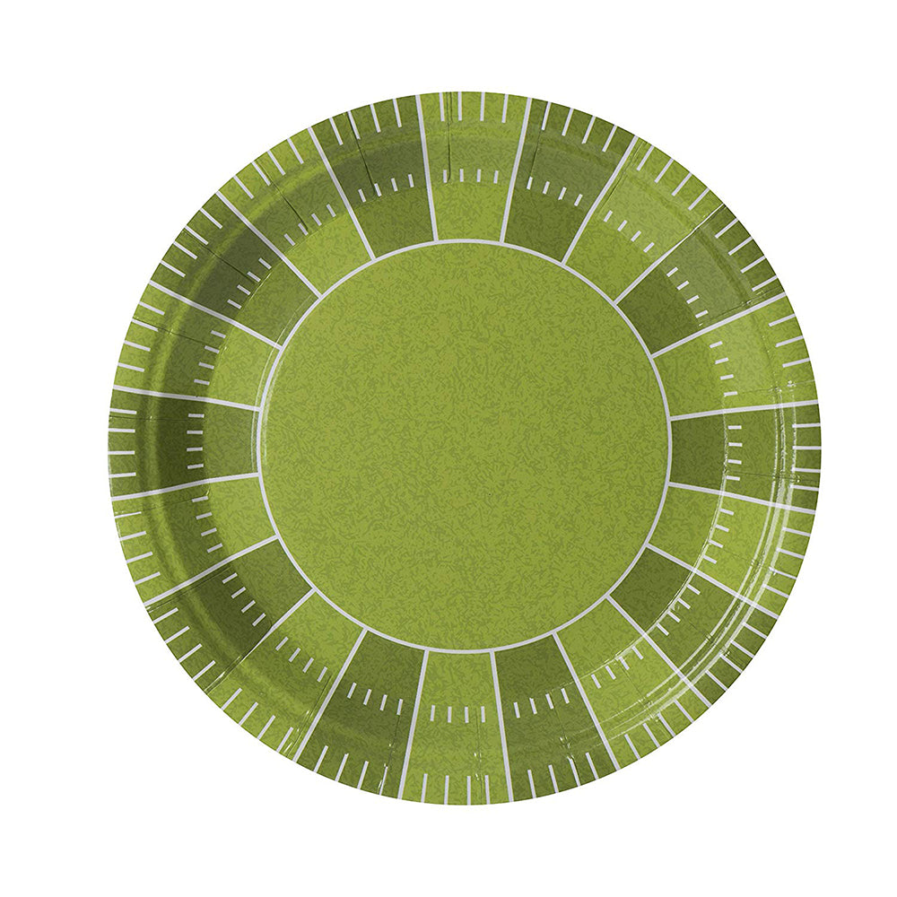 Football Themed 7" Disposable Round Paper Plates 50 Pack